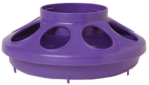 Little Giant Comedero y bebedero para pollos de 1 cuarto de galón – Tarro y base de plástico enroscables (se venden por separado)