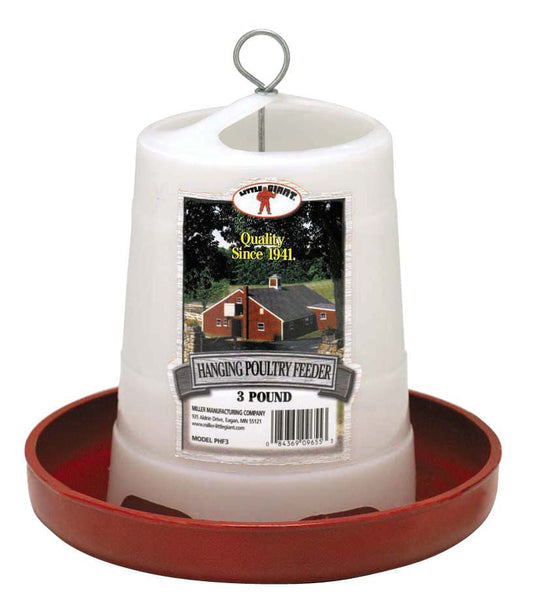 Comederos de plástico colgantes Little Giant para pollos