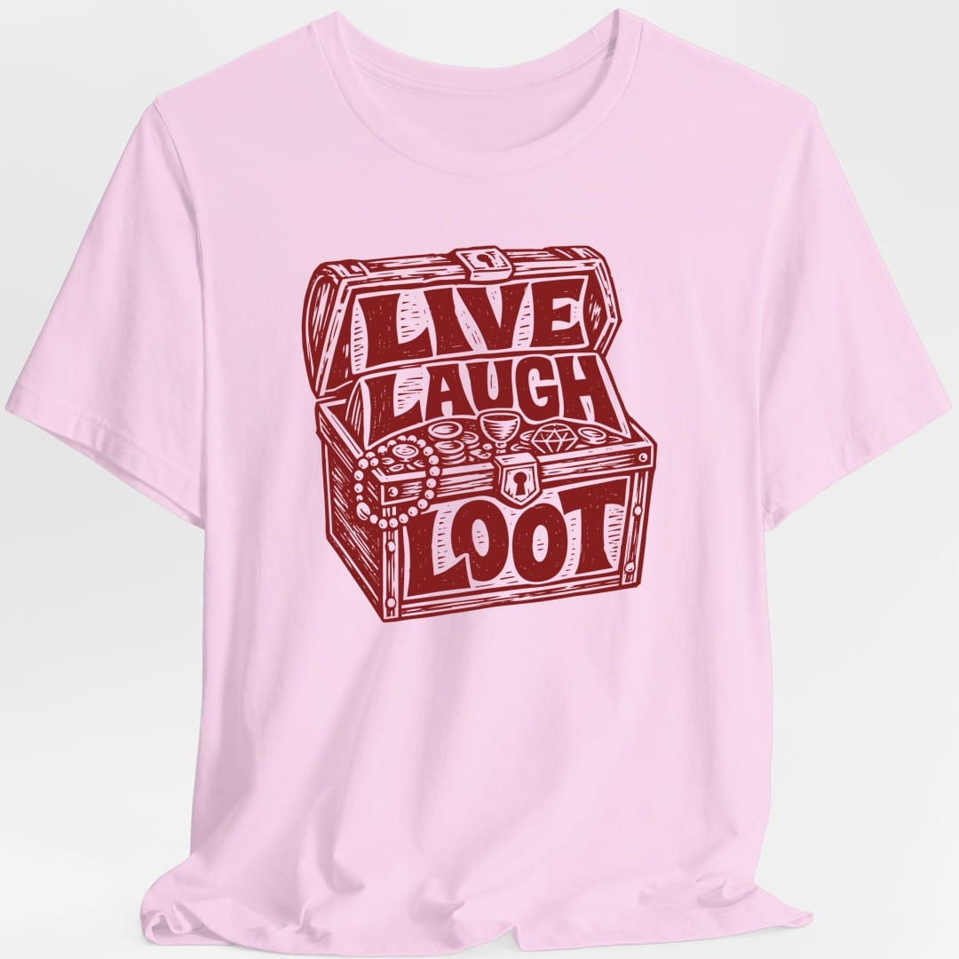 Live Laugh Loot Woodcut T-Shirt