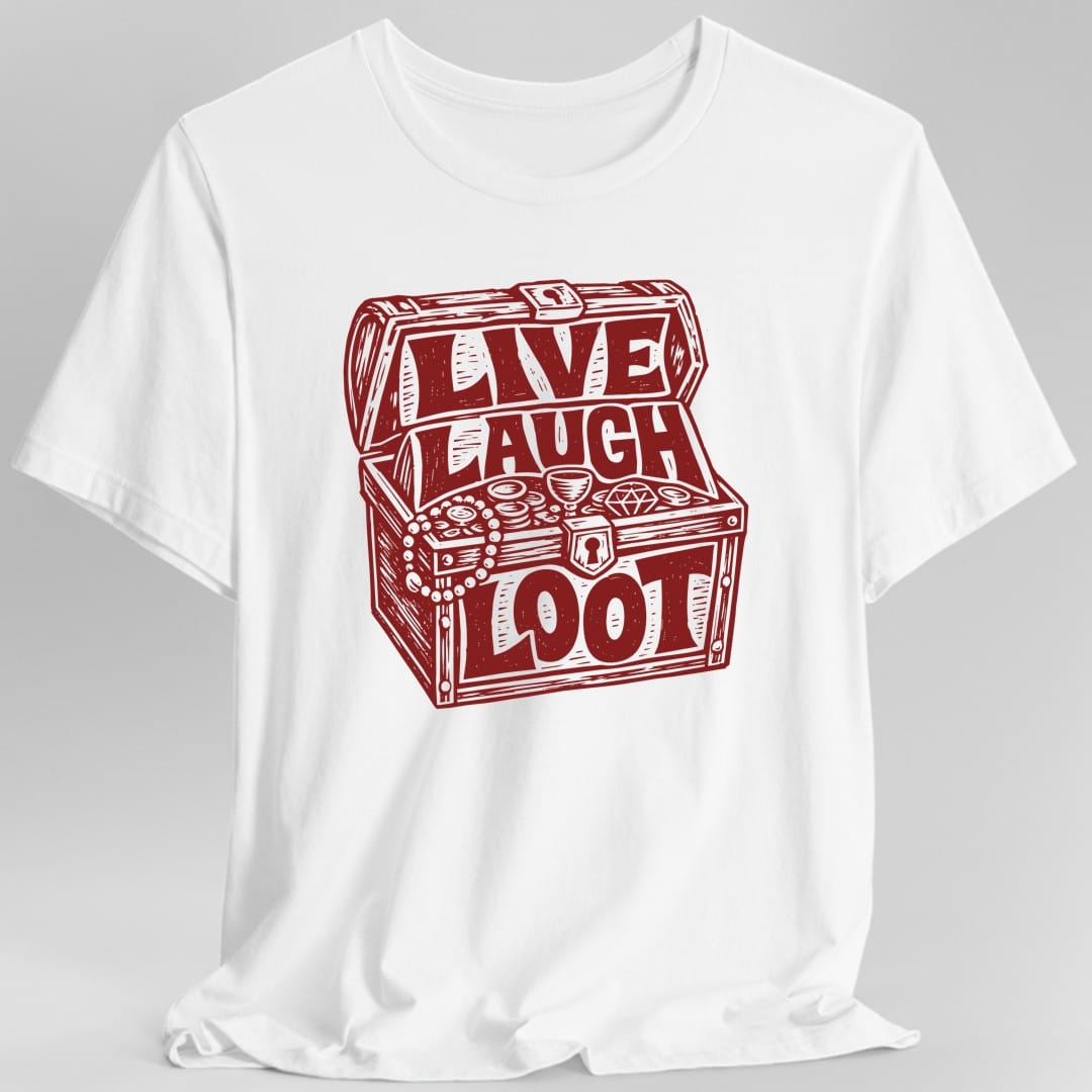 Live Laugh Loot Woodcut T-Shirt