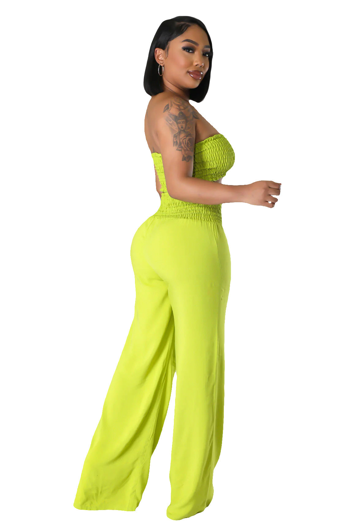 Conjunto de pantalón y top corto de 2 piezas {Ideal para chicas altas}