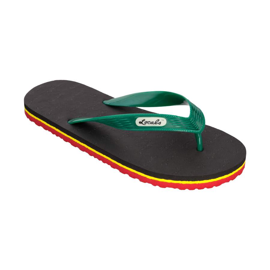 Chancletas con diseño de rayas de la marca Locals Stripe
