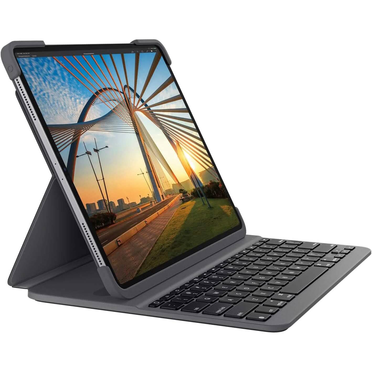 Logitech Slim Folio Pro Backlit Bluetooth Keyboard Case for iPad Pro 11-inch (1st, 2nd, 3rd, 4th Gen- 2018, 2020, 2021, 2022) (Refurbished)
