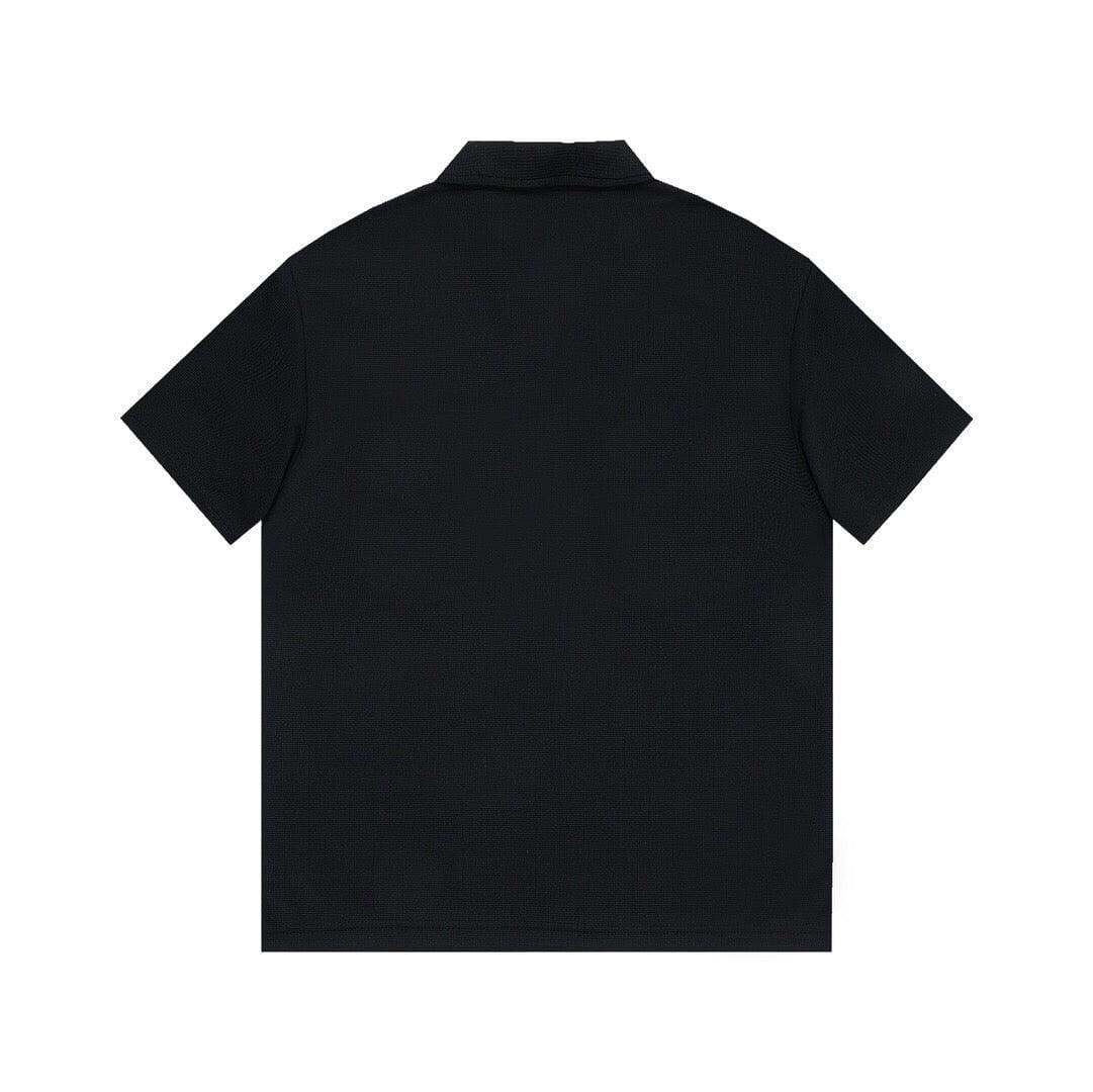Louis Vuitton Black T-Shirt with Collar