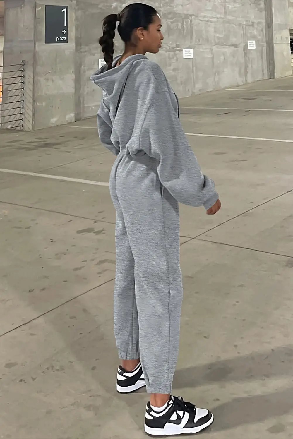 Love Salve Women's Gray Joggers — Cozy Cotton Blend Loungewear