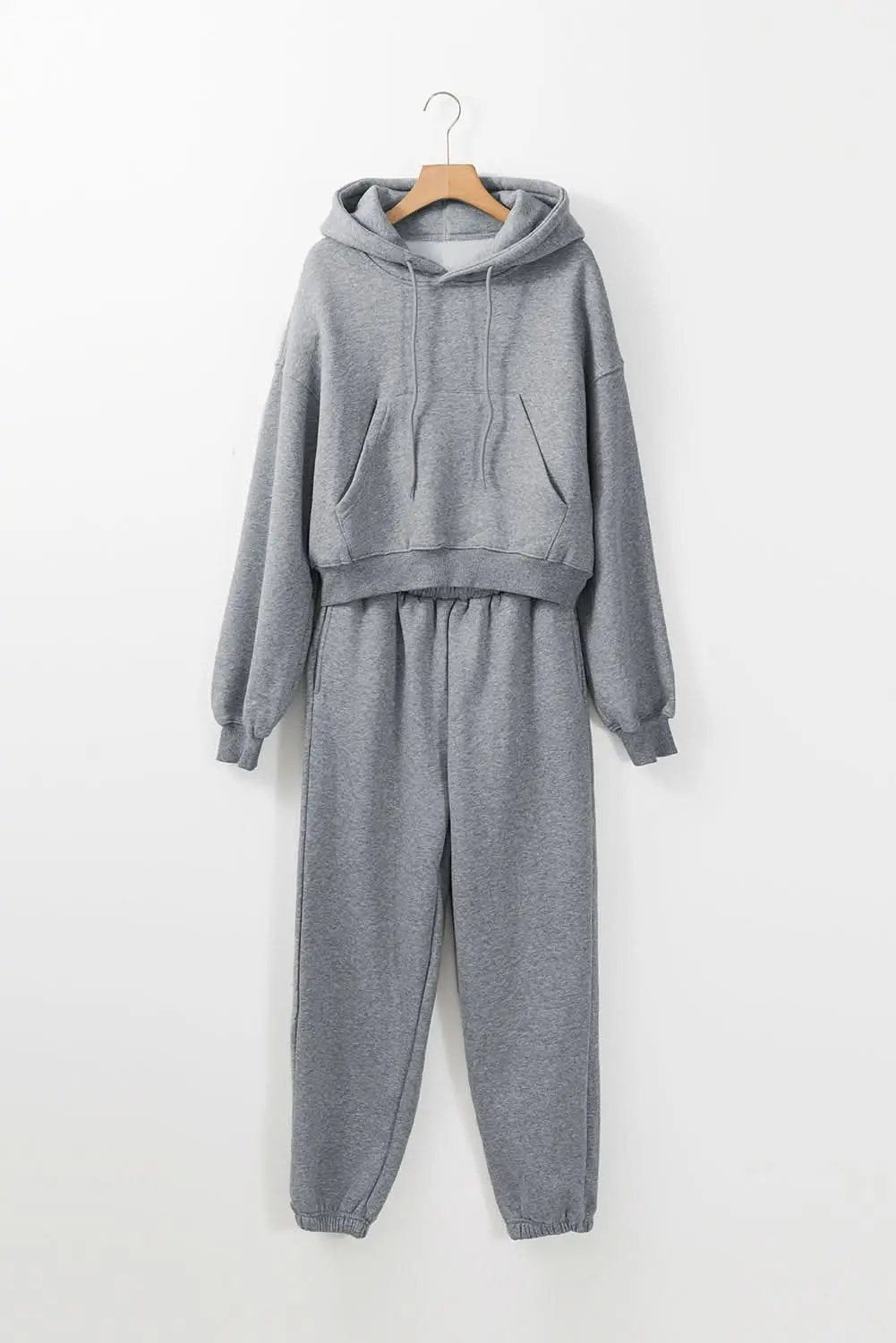 Love Salve Women's Gray Joggers — Cozy Cotton Blend Loungewear