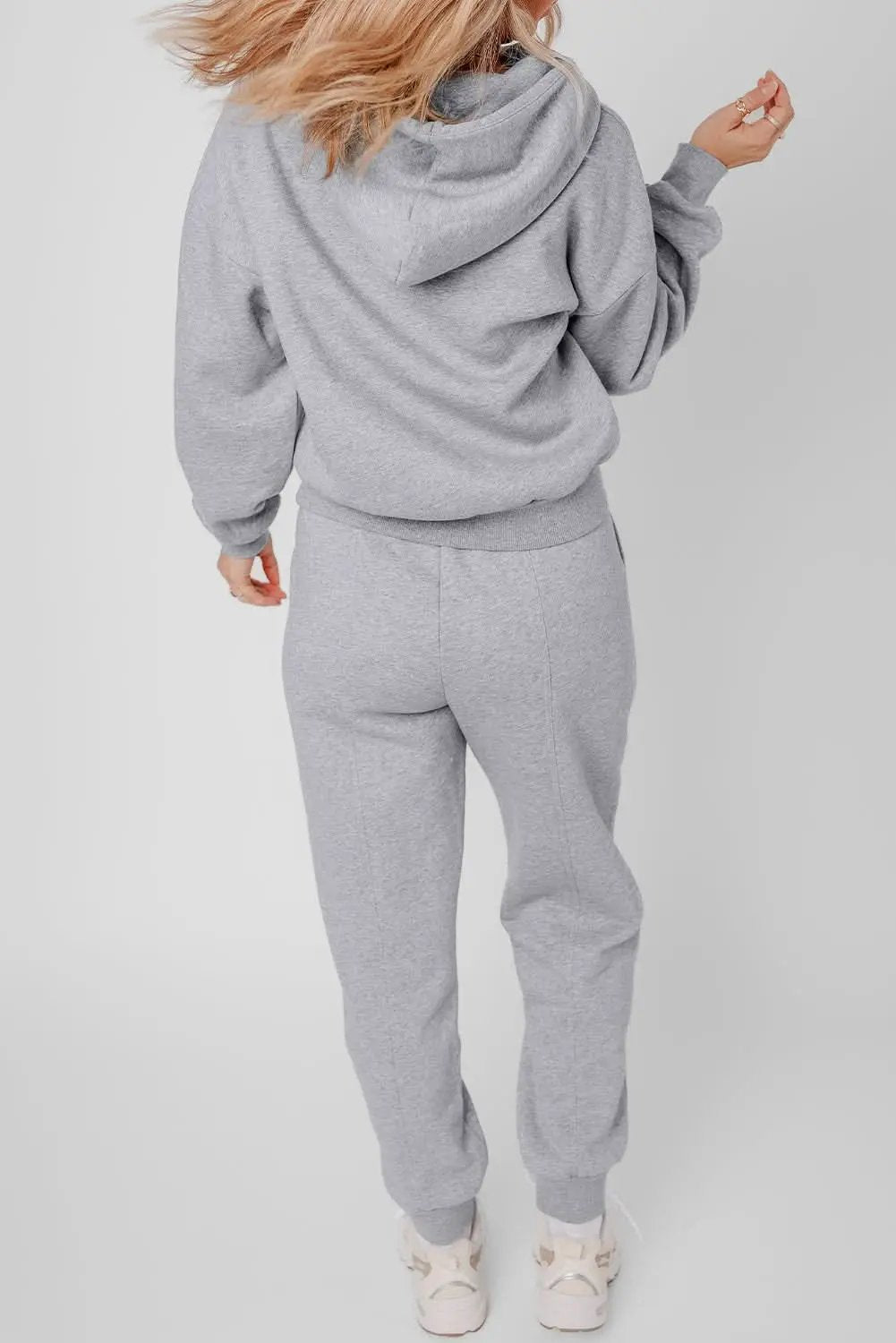 Pants Love Salve Gray Hoodie & Joggers Women's Loungewear Set Casual Winter Activewear
