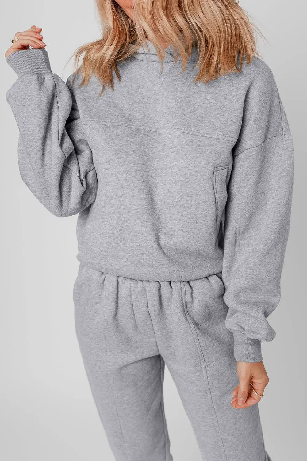 Pants Love Salve Gray Hoodie & Joggers Women's Loungewear Set Casual Winter Activewear