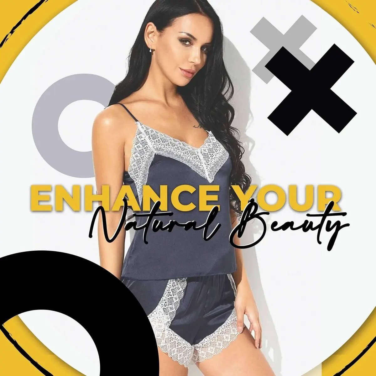 Women's Babydoll Lingerie Women's Silk Babydoll Cami - Sleeveless Lingerie Nightwear