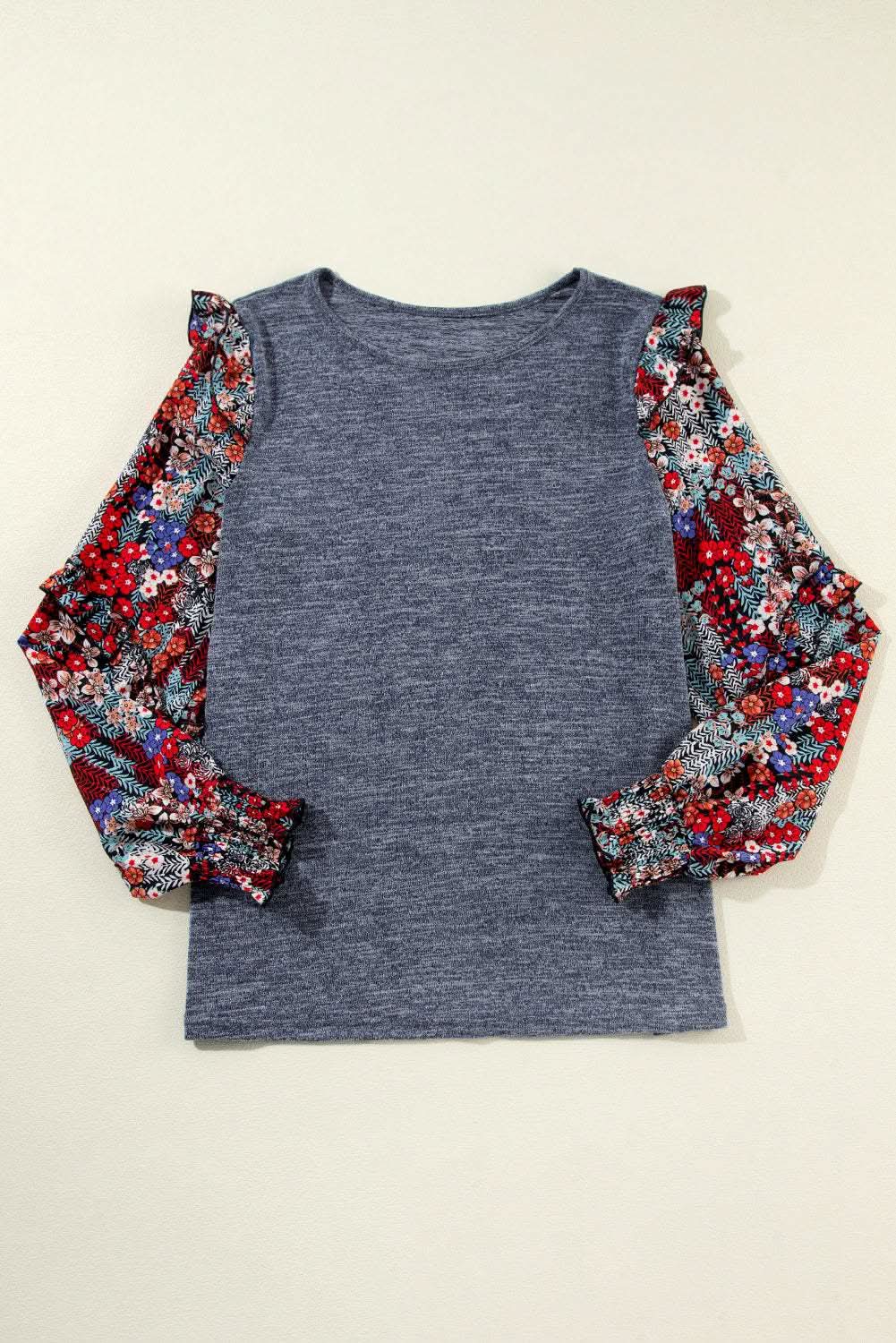 Clothing & Apparel Love Salve Chic floral ruffle sleeve top