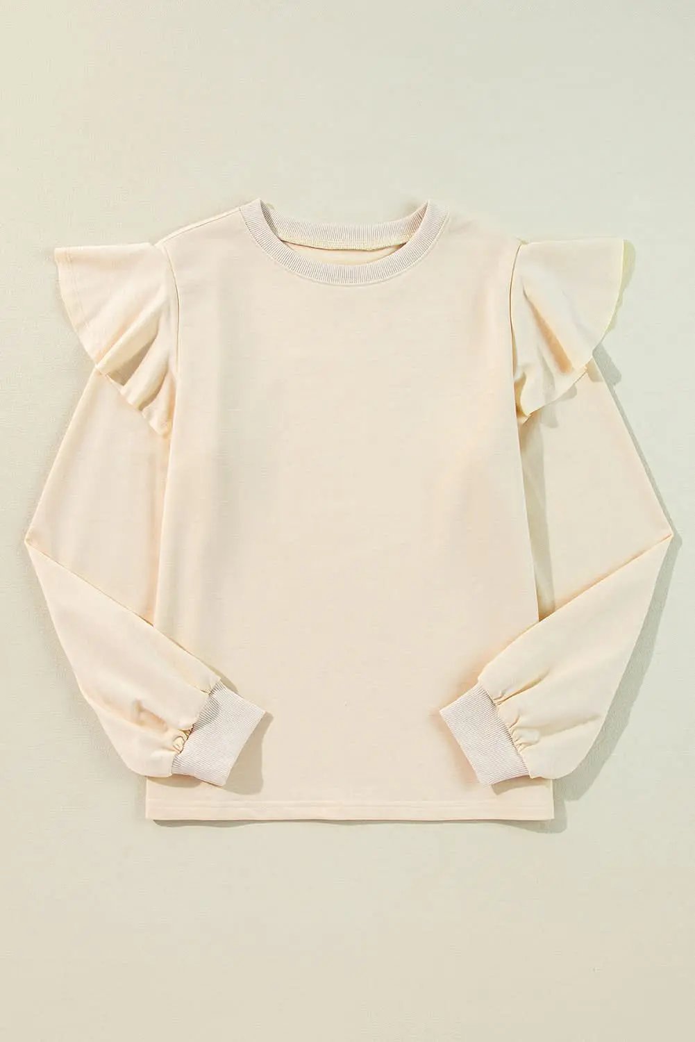 Accessories Love Salve Ruffle Shoulder Blouse Women's Fall Fashion Top