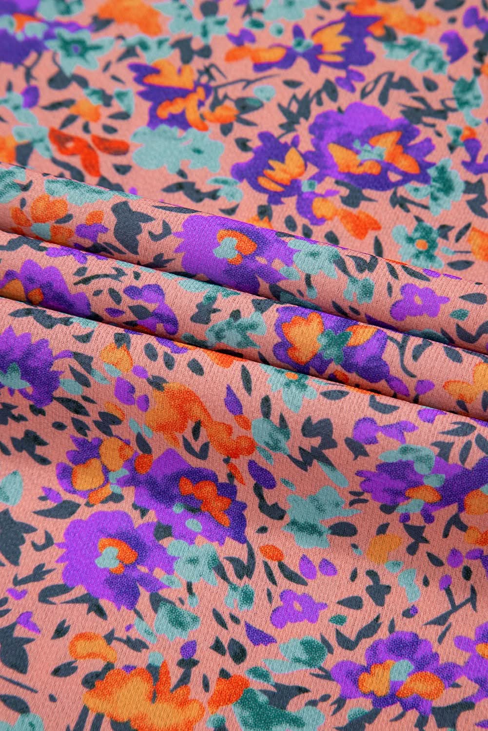 Accessories Love Salve Charming purple floral blouse
