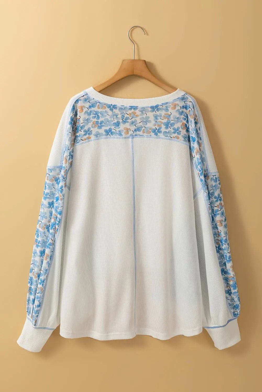 Sweaters Love Salve Floral Batwing Blouse Daily Wear Women's Top: Chic, Lightweight