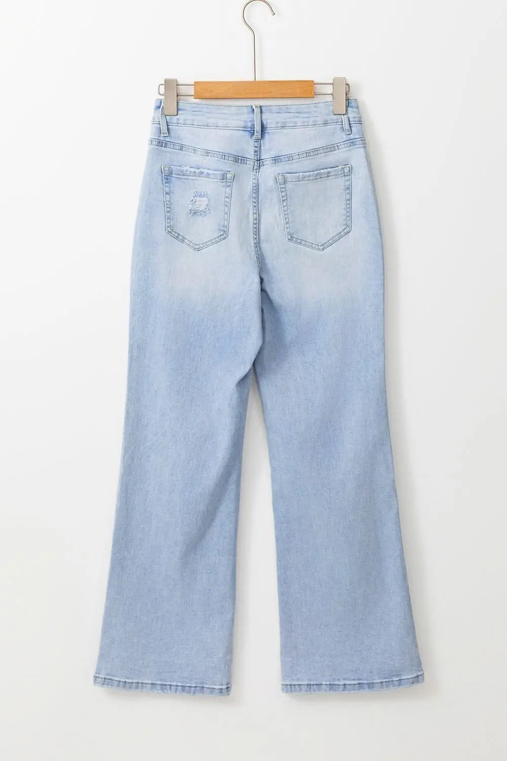 Accessories Love Salve Beau Blue Distressed Flare Jeans