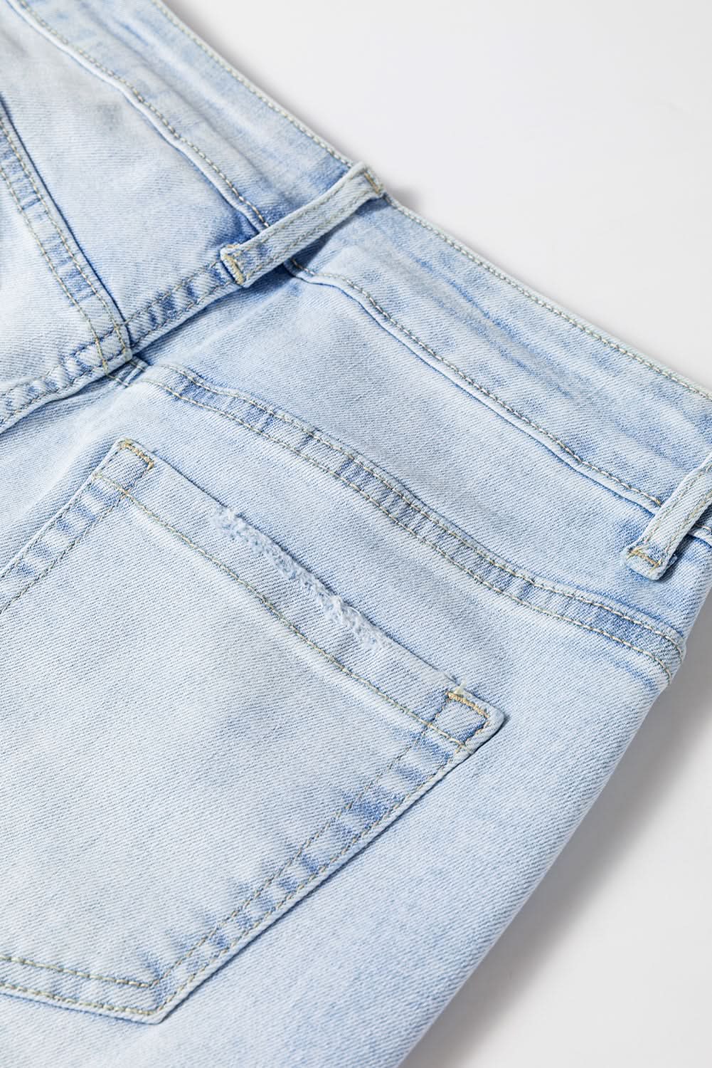Accessories Love Salve Beau Blue Distressed Flare Jeans