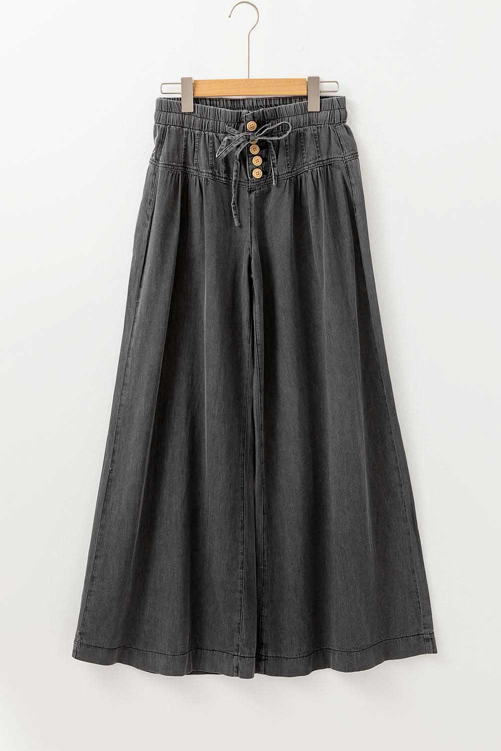 Accessories Love Salve Grey Wide Leg Jeans Women's Daily Denim High Waist, Comfy