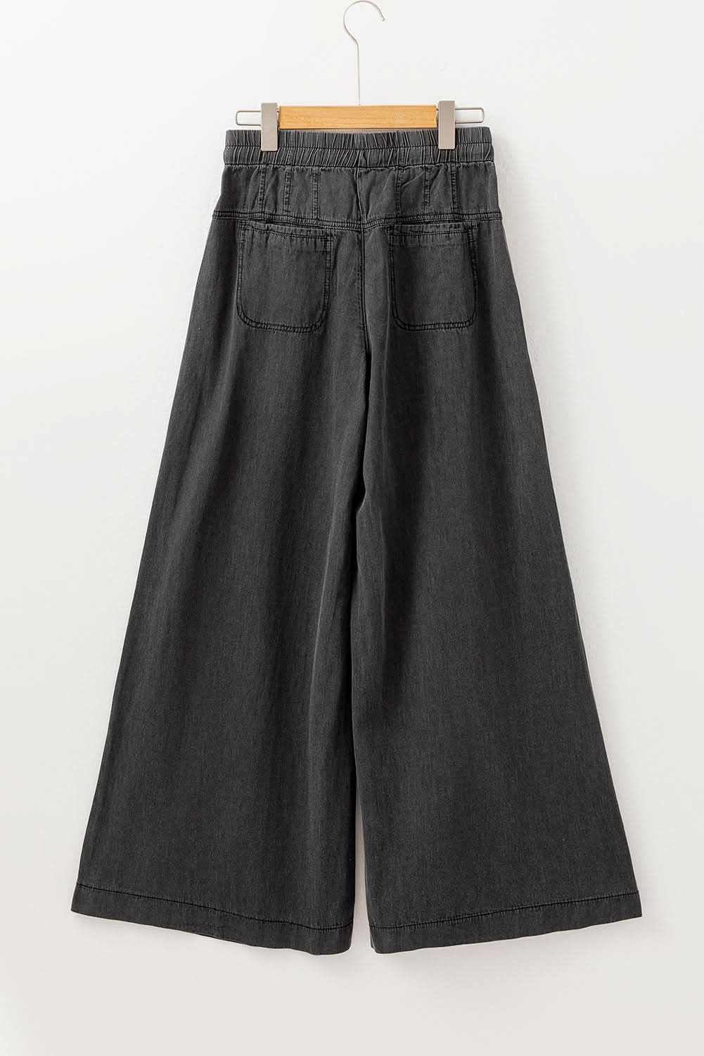Accessories Love Salve Grey Wide Leg Jeans Women's Daily Denim High Waist, Comfy