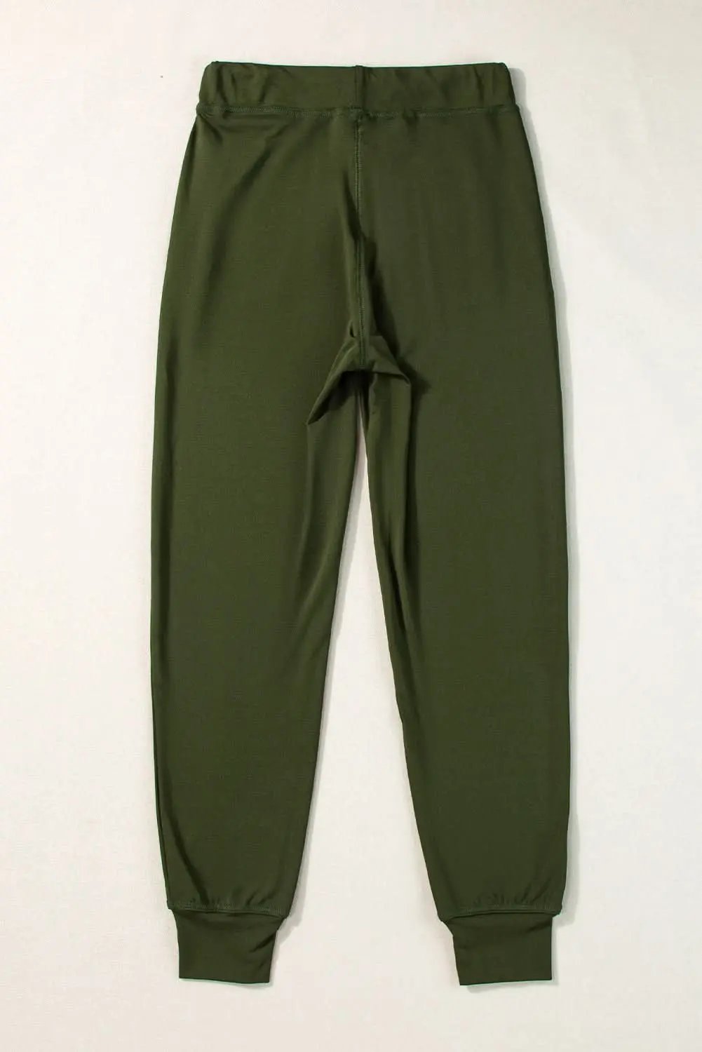 Love Salve Moss Green Joggers Daily Wear Women's Pants Comfy Pockets