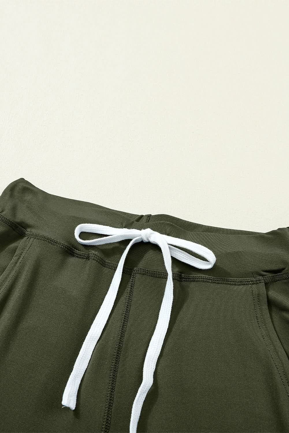 Love Salve Moss Green Joggers Daily Wear Women's Pants Comfy Pockets