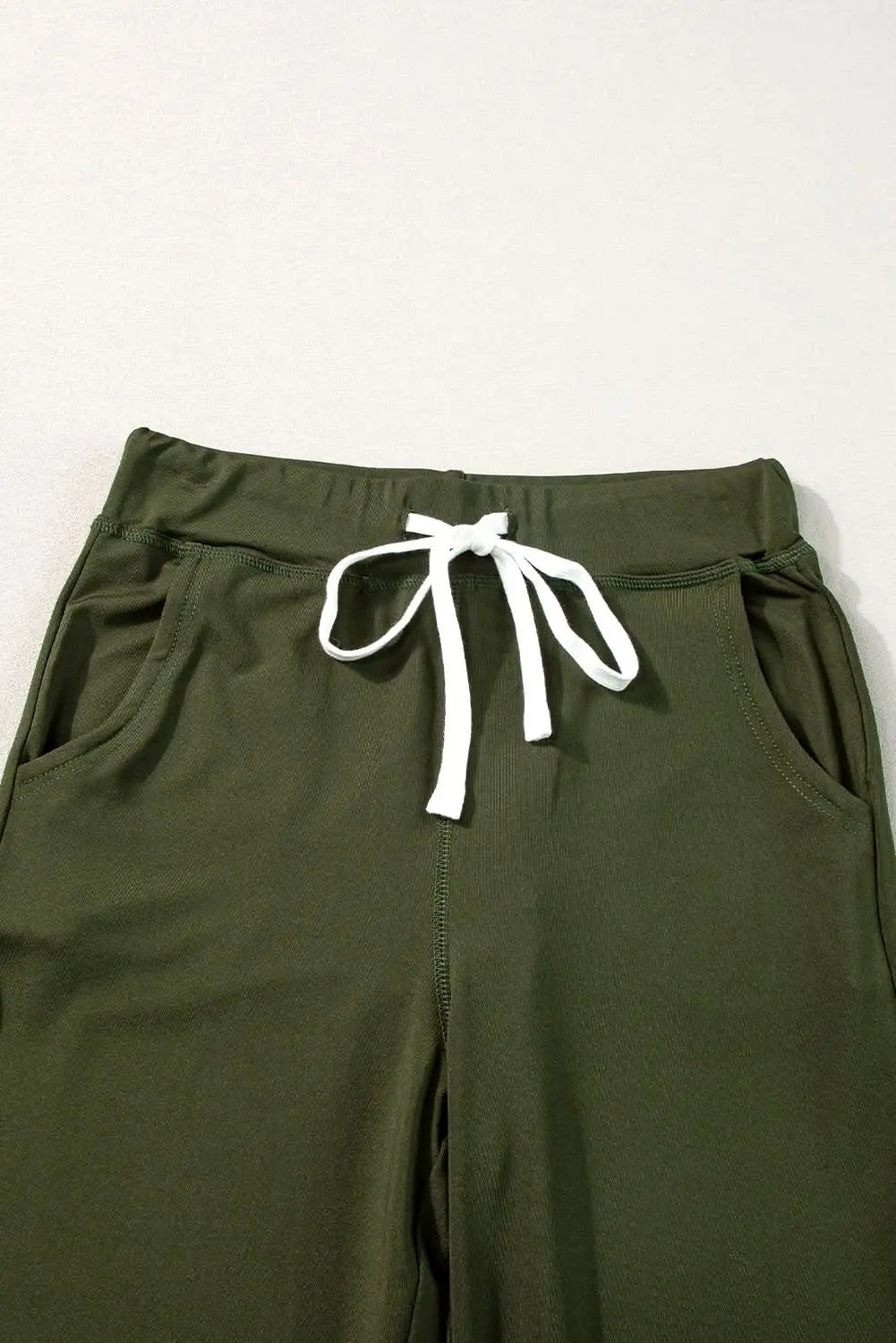 Love Salve Moss Green Joggers Daily Wear Women's Pants Comfy Pockets