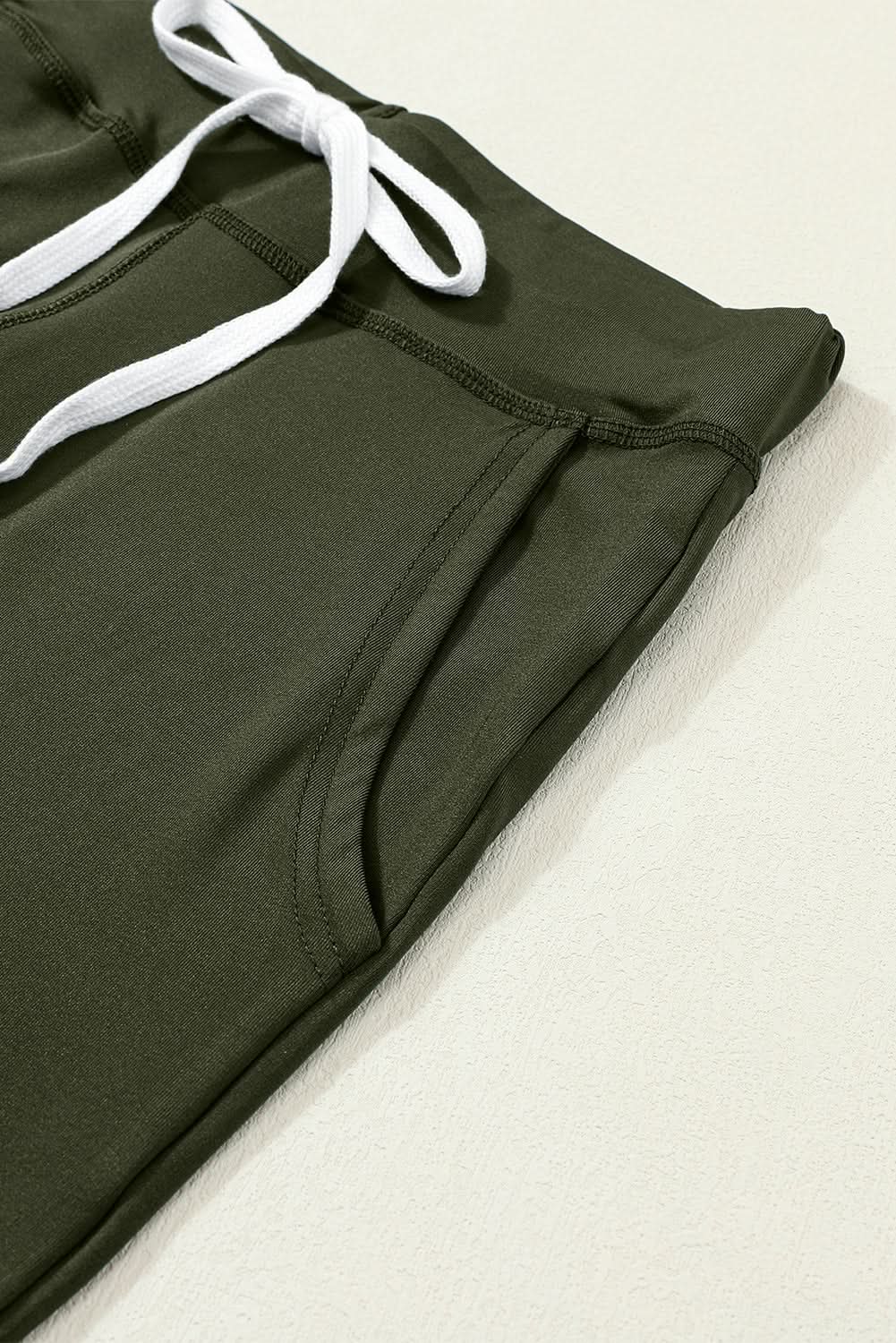 Love Salve Moss Green Joggers Daily Wear Women's Pants Comfy Pockets