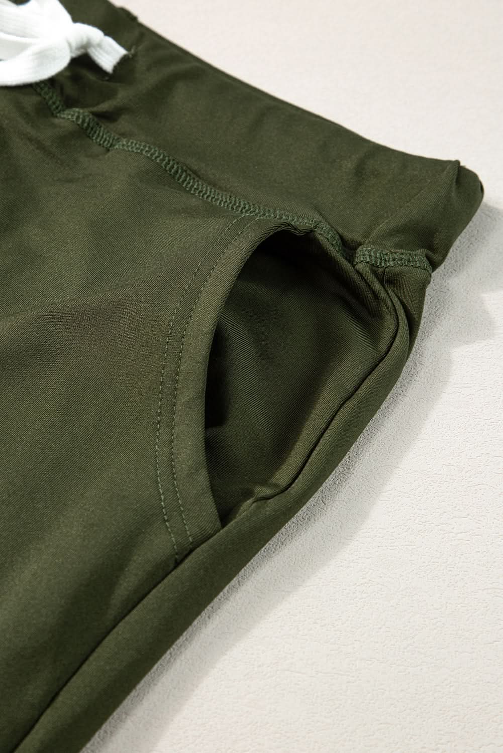 Love Salve Moss Green Joggers Daily Wear Women's Pants Comfy Pockets