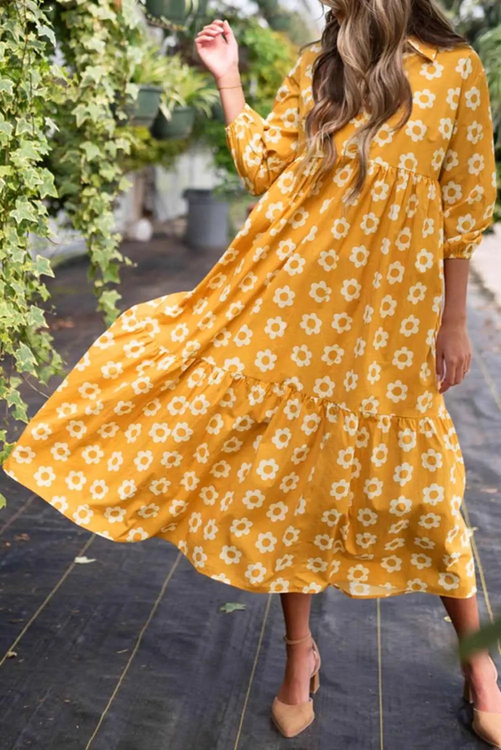 Dresses Love Salve Floral Maxi Dress Women's Spring A-Line Southern Belle Style Dress