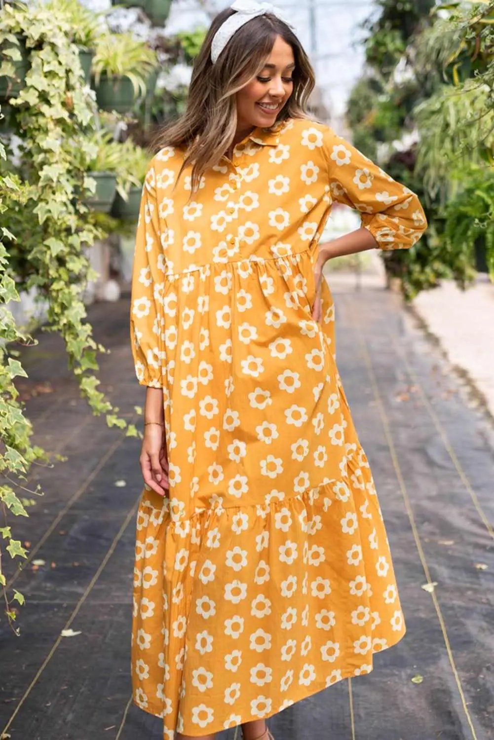 Dresses Love Salve Floral Maxi Dress Women's Spring A-Line Southern Belle Style Dress