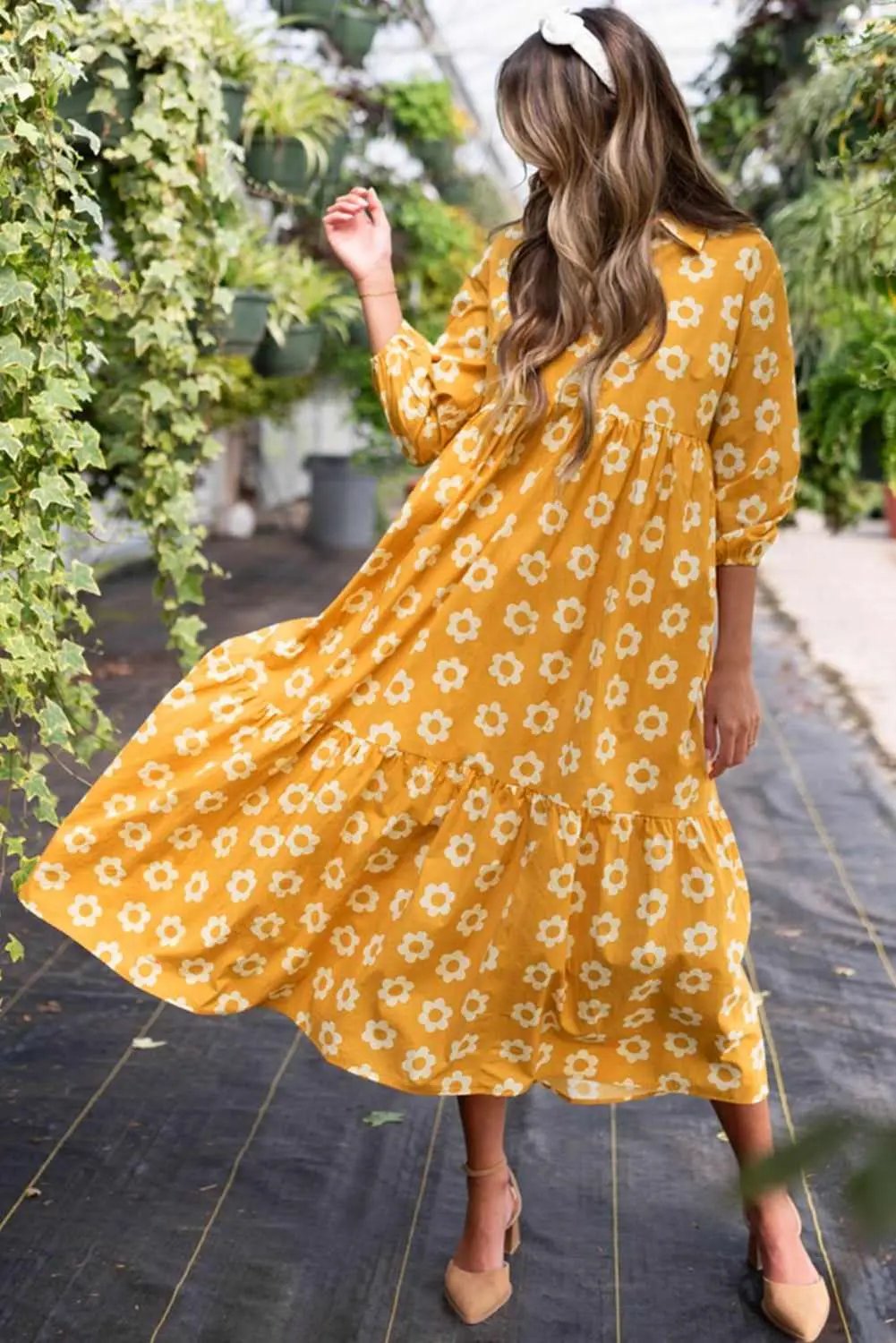 Dresses Love Salve Floral Maxi Dress Women's Spring A-Line Southern Belle Style Dress