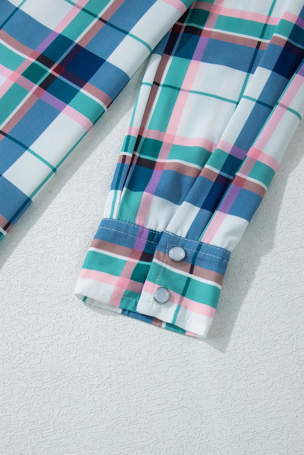 Love Salve Blue Plaid Pajama Set — Soft Loungewear for Women