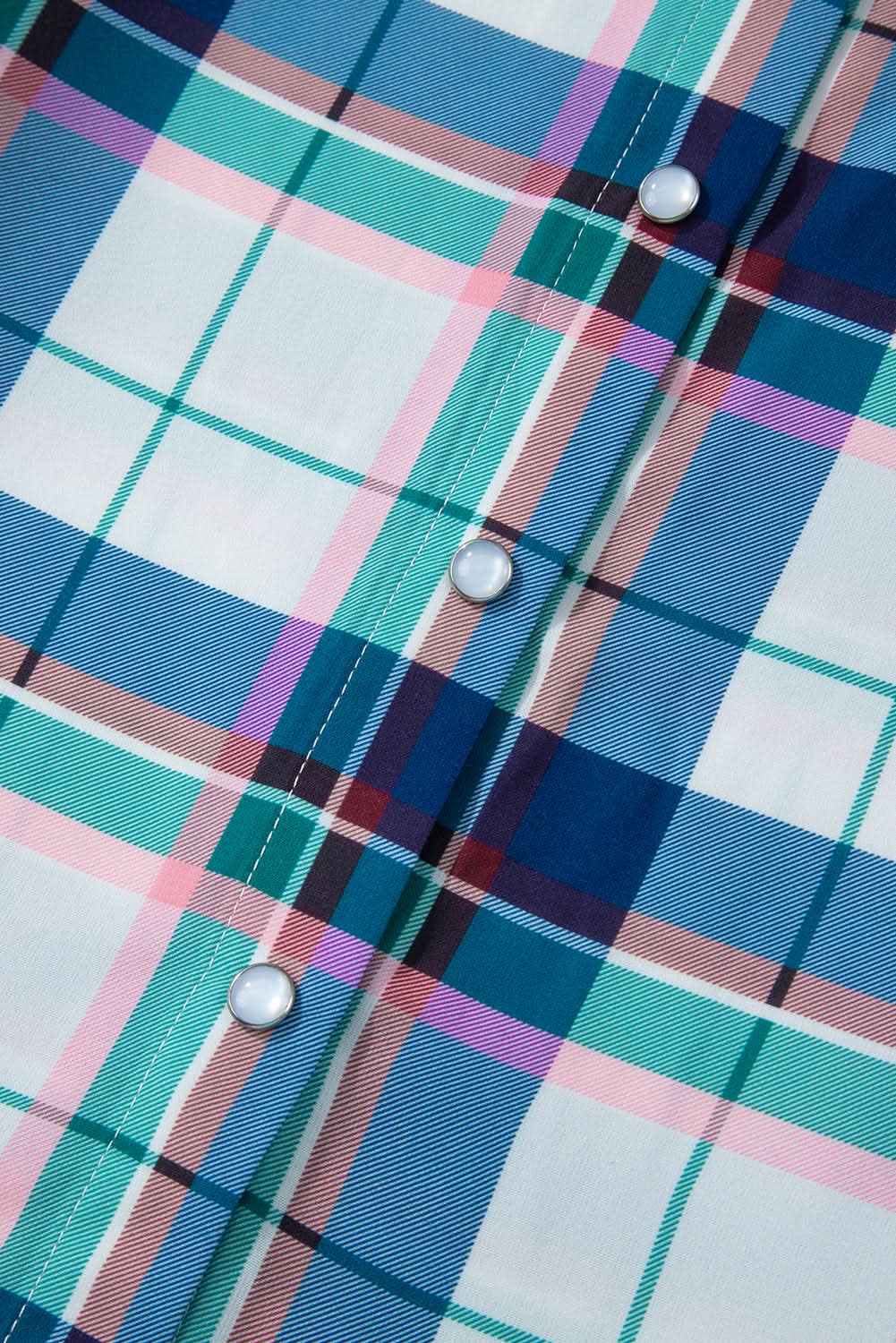 Love Salve Blue Plaid Pajama Set — Soft Loungewear for Women