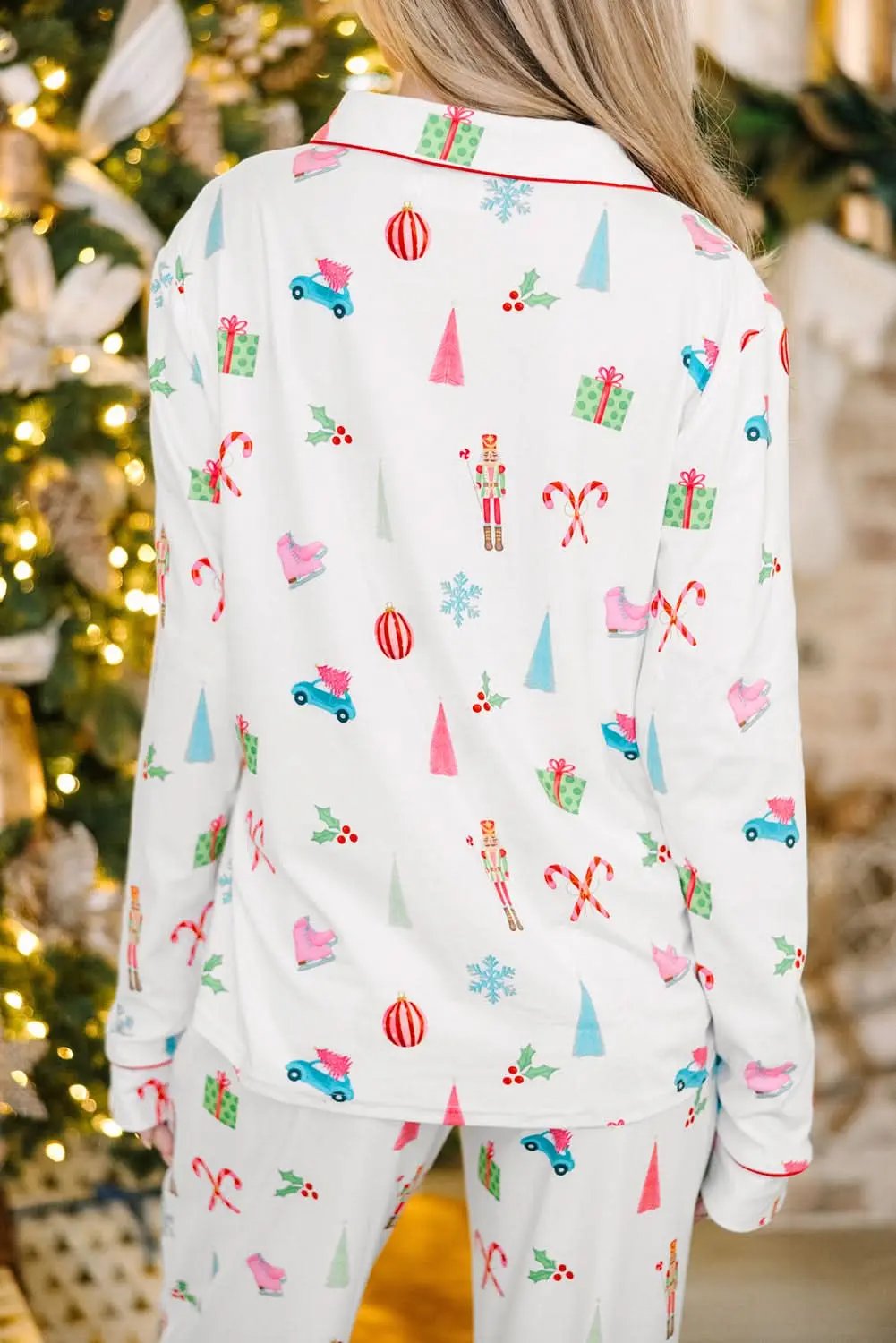 Love Salve White Christmas PJs Set — Soft Holiday Loungewear