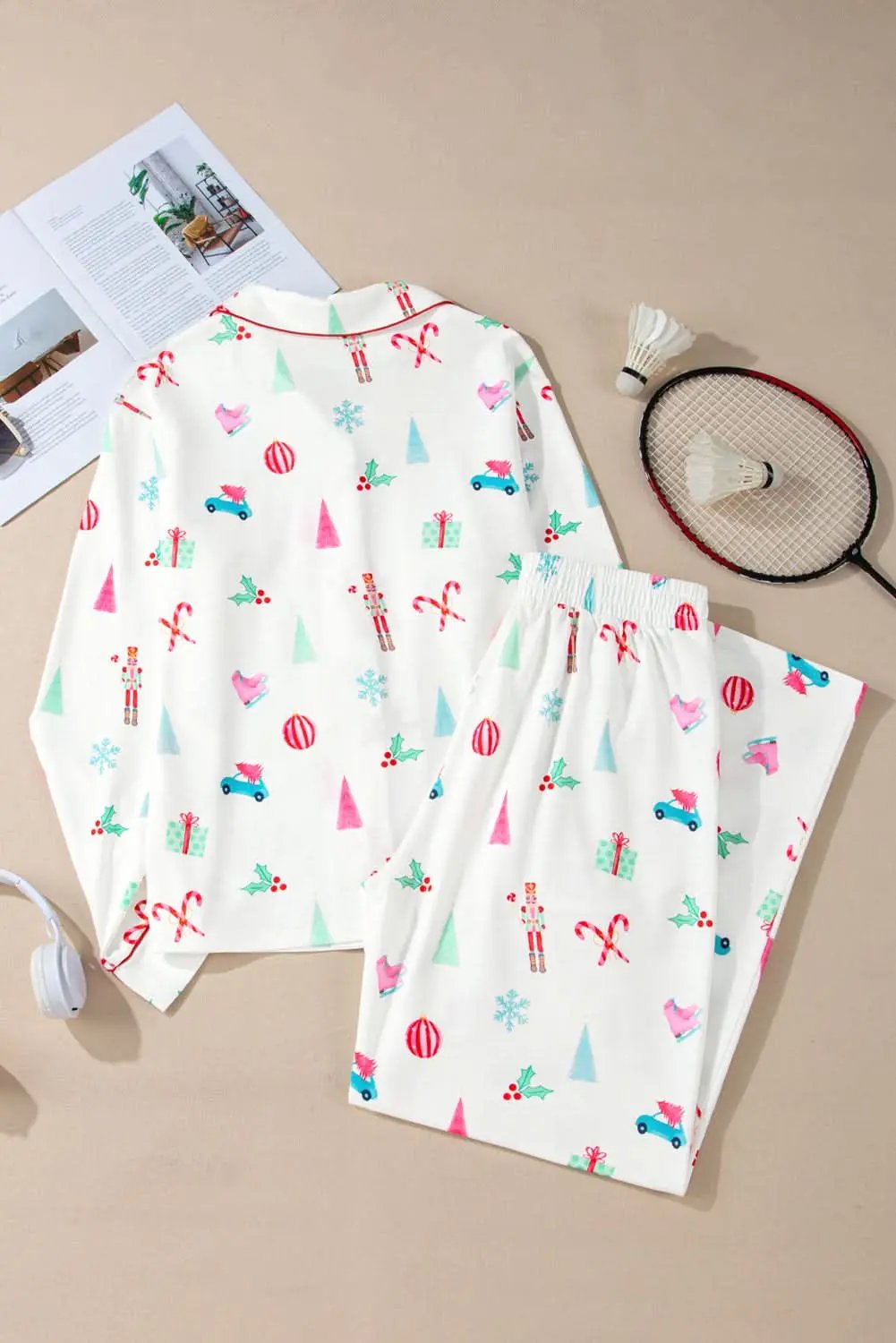 Love Salve White Christmas PJs Set — Soft Holiday Loungewear