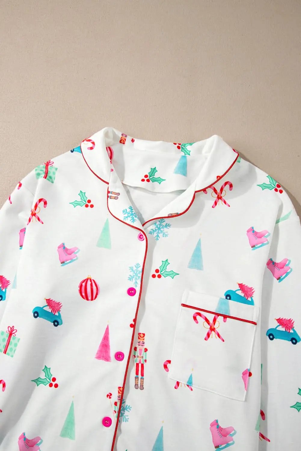 Love Salve White Christmas PJs Set — Soft Holiday Loungewear