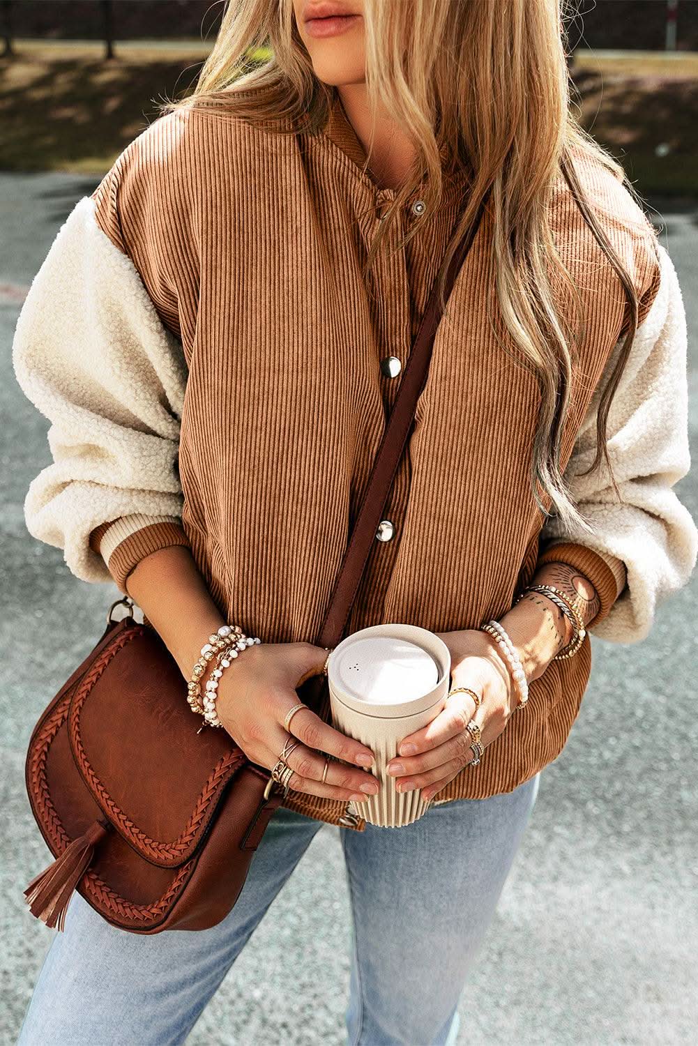 Pants Love Salve Buckskin corduroy fleece bomber