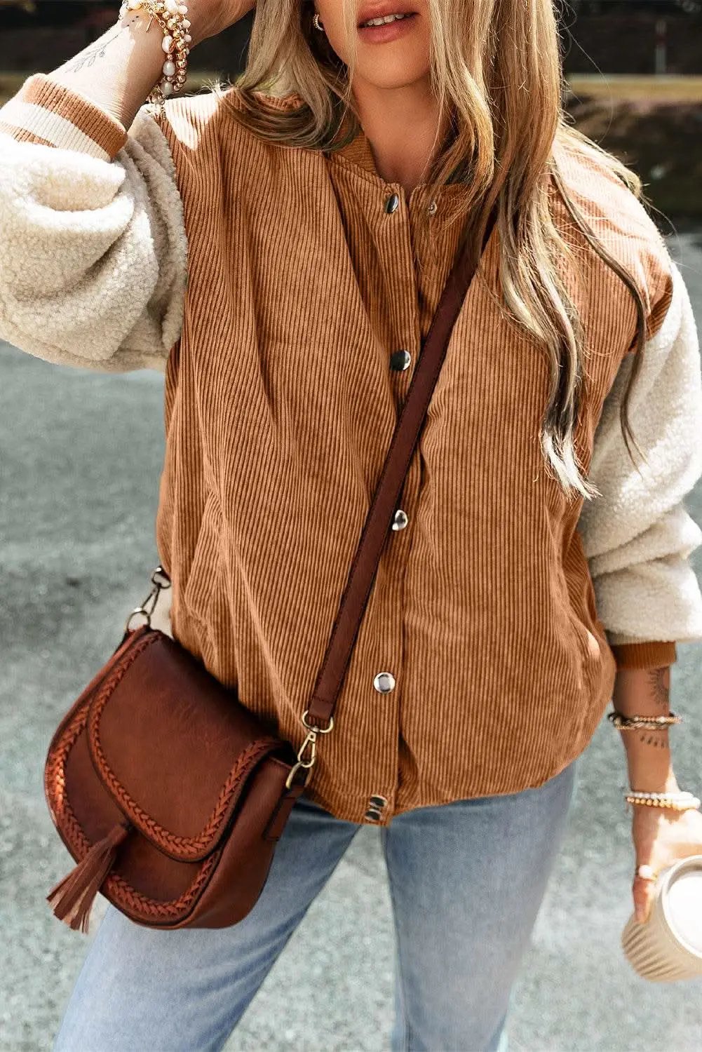 Pants Love Salve Buckskin corduroy fleece bomber