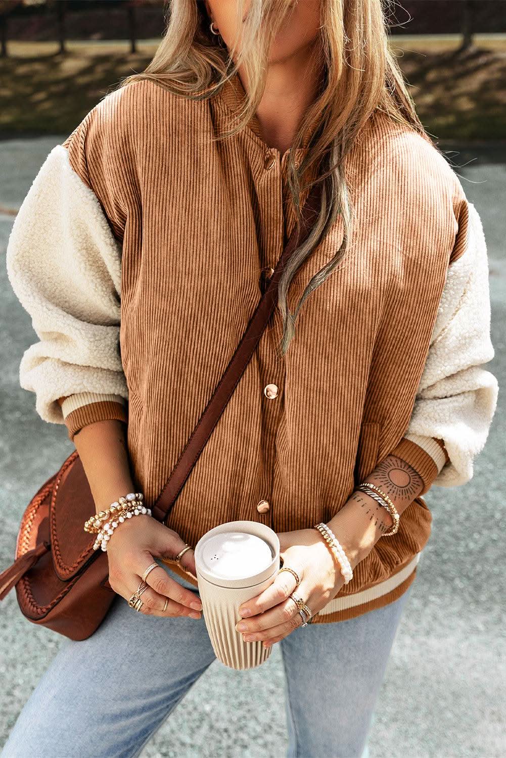 Pants Love Salve Buckskin corduroy fleece bomber