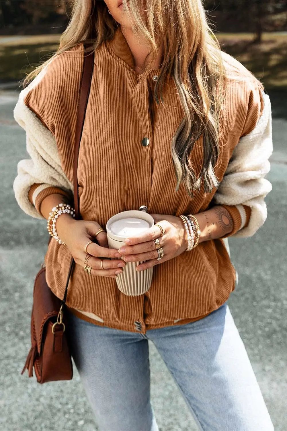 Pants Love Salve Buckskin corduroy fleece bomber