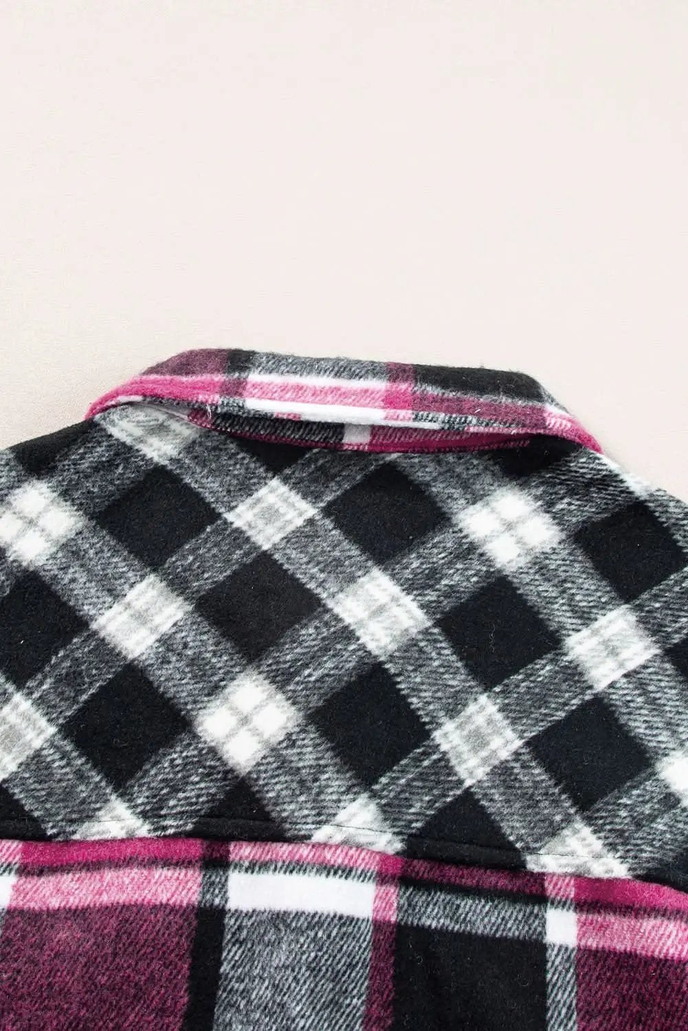 Shirts Love Salve Colorful plaid block shacket with pockets