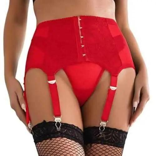 Accessories Love Salve Sexy Women Lingerie Garter Belt Set – 2 Piece Lace Stretch Adjustable Waist Suspender and Thong Underwear