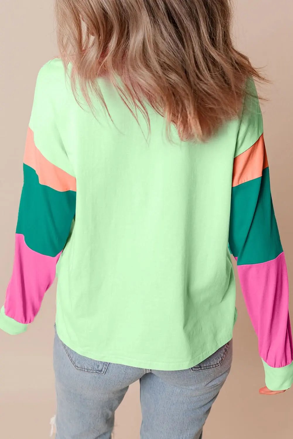 Accessories Love Salve Oversized green colorblock top