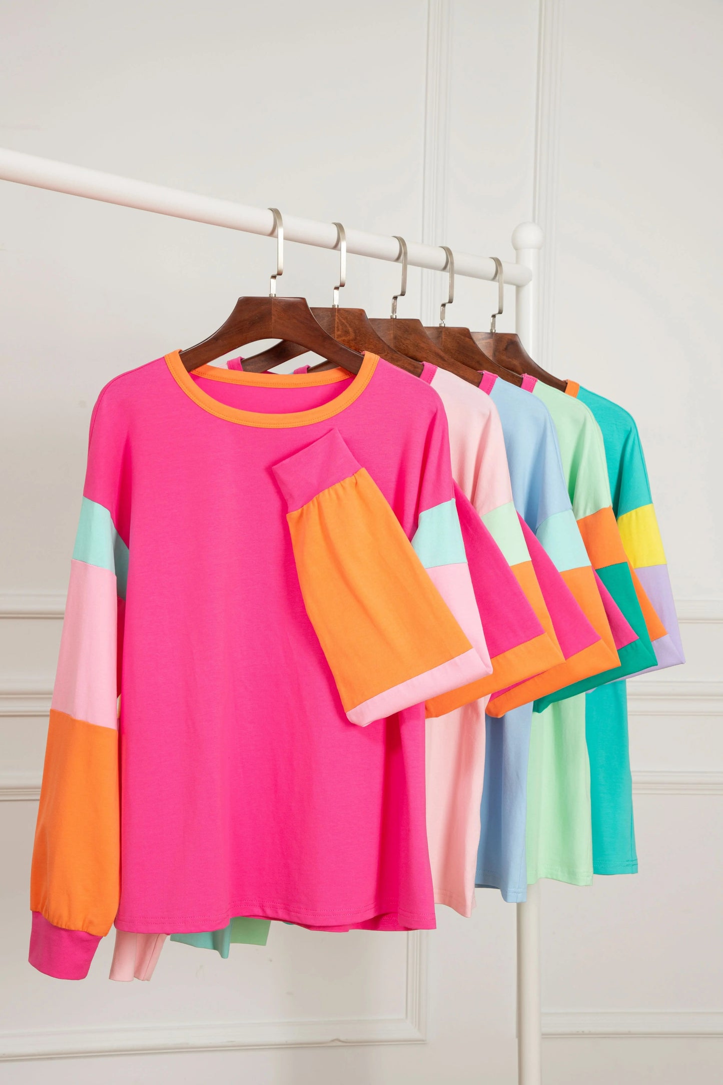 Accessories Love Salve Oversized green colorblock top