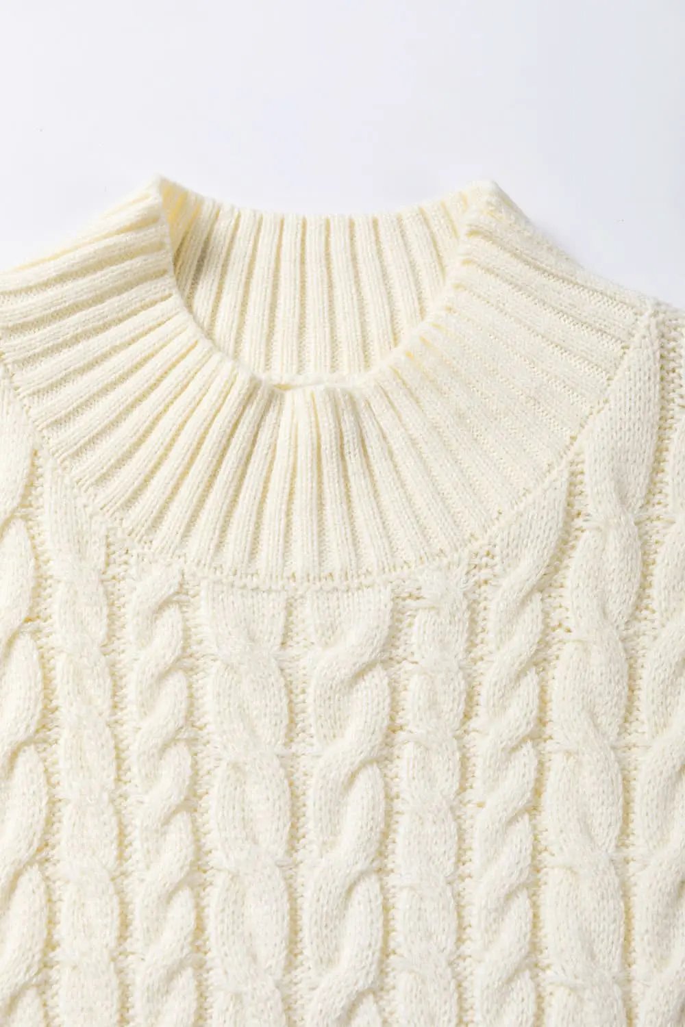 Love Salve Cable Knit Sweater Vest Oatmeal — Cozy Layering