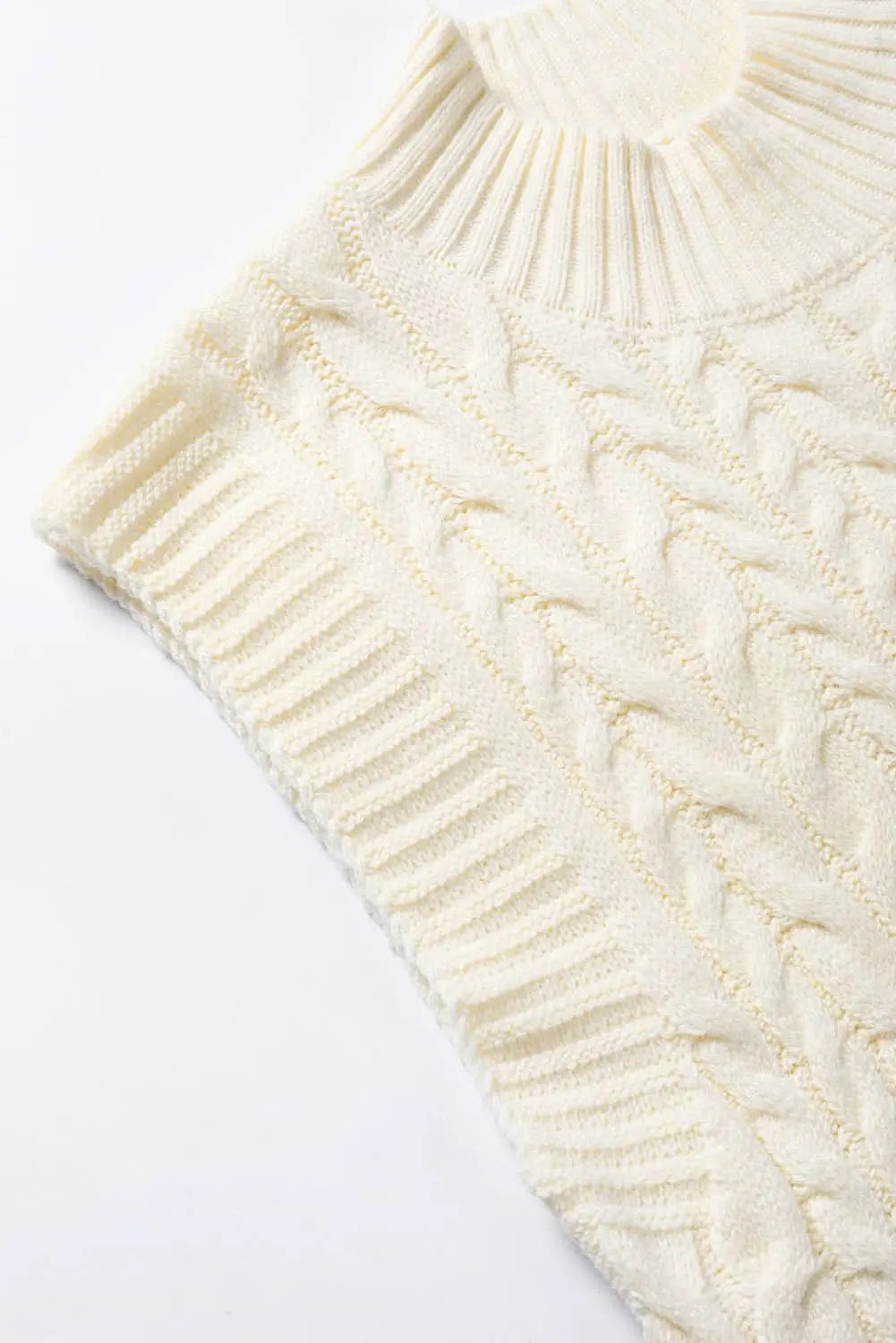 Love Salve Cable Knit Sweater Vest Oatmeal — Cozy Layering