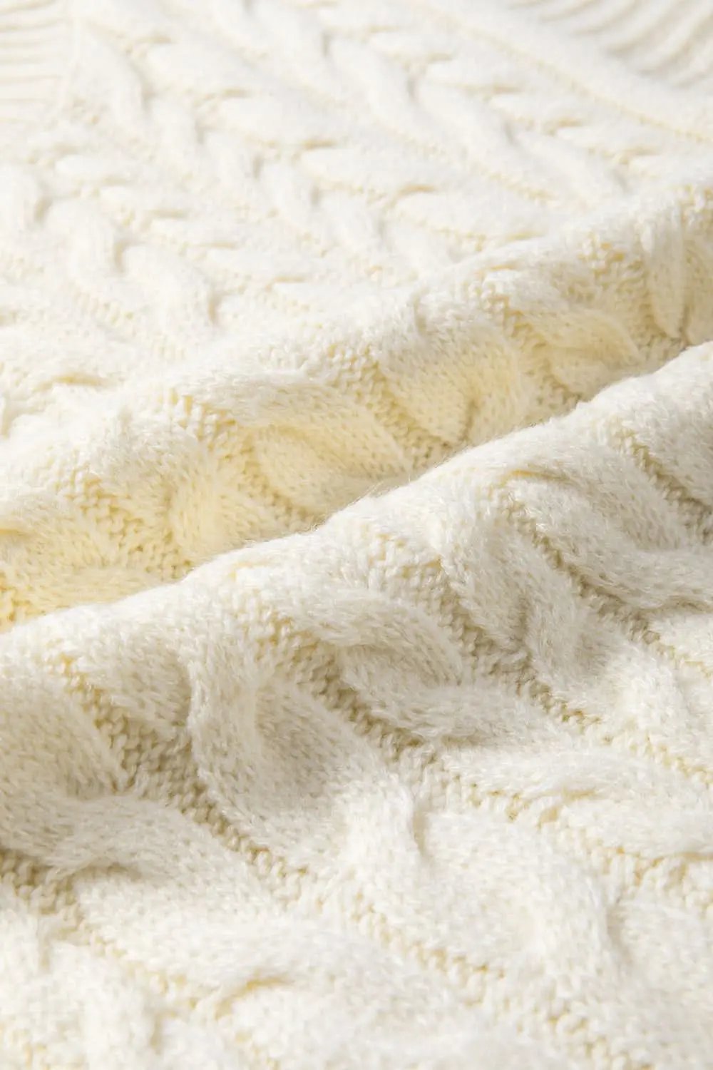 Love Salve Cable Knit Sweater Vest Oatmeal — Cozy Layering
