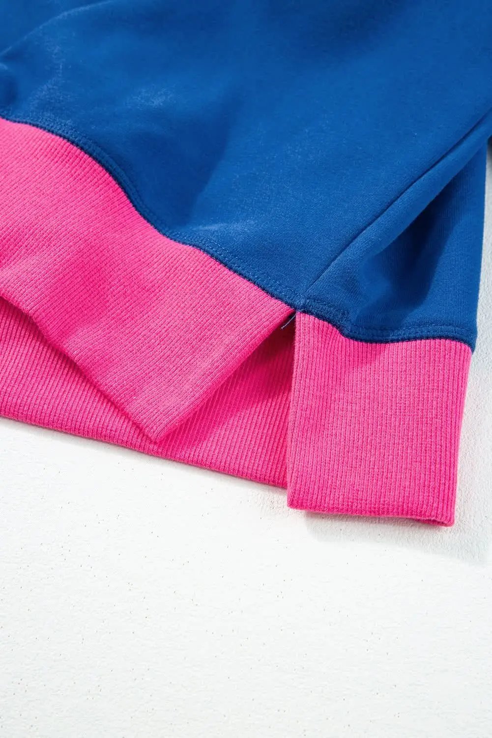 Pants Love Salve Chic colorblock bubble sleeve sweatshirt