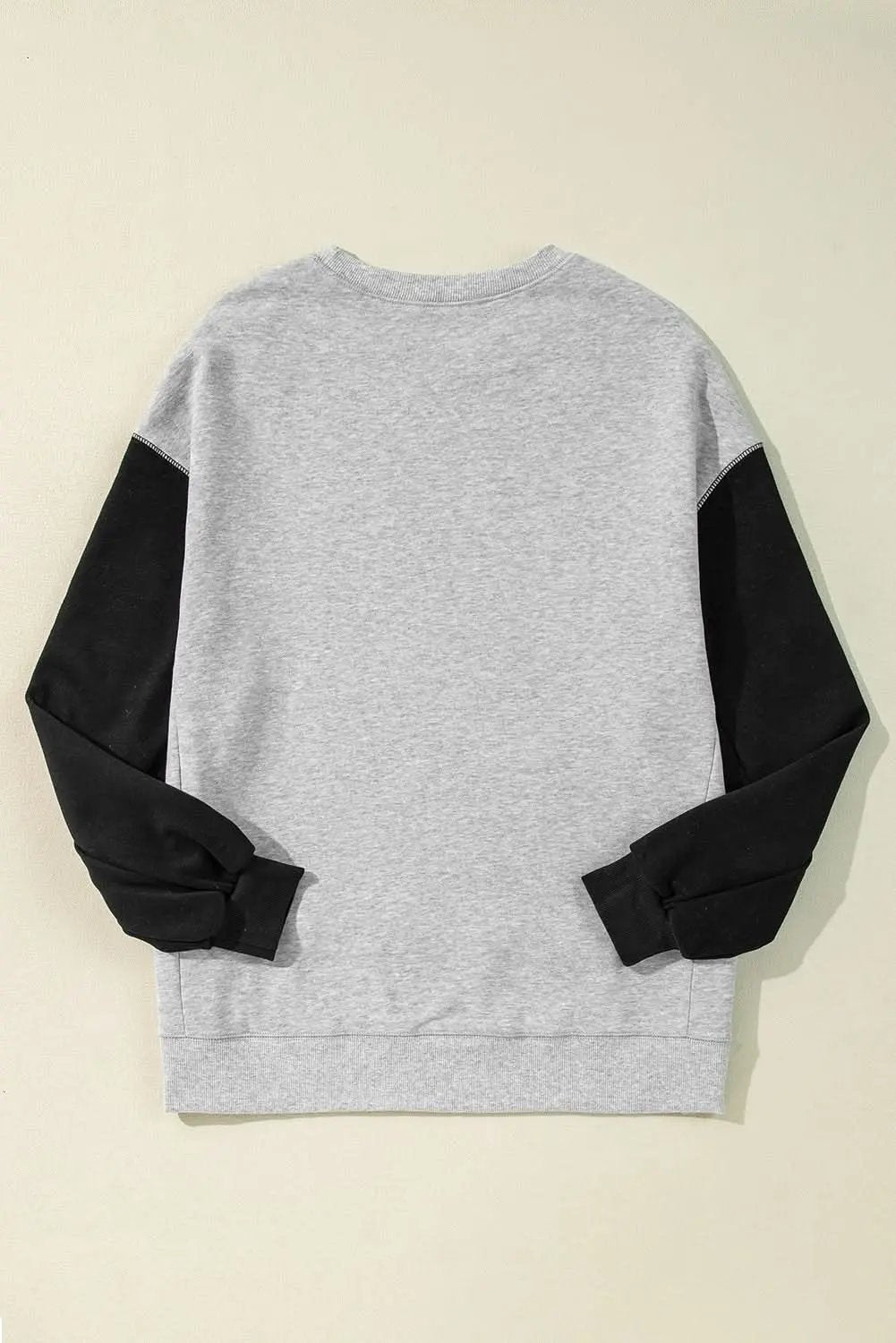 Pants Love Salve Gray Drop Shoulder Pullover Women's Casual Sweatshirt: Comfy & Chic