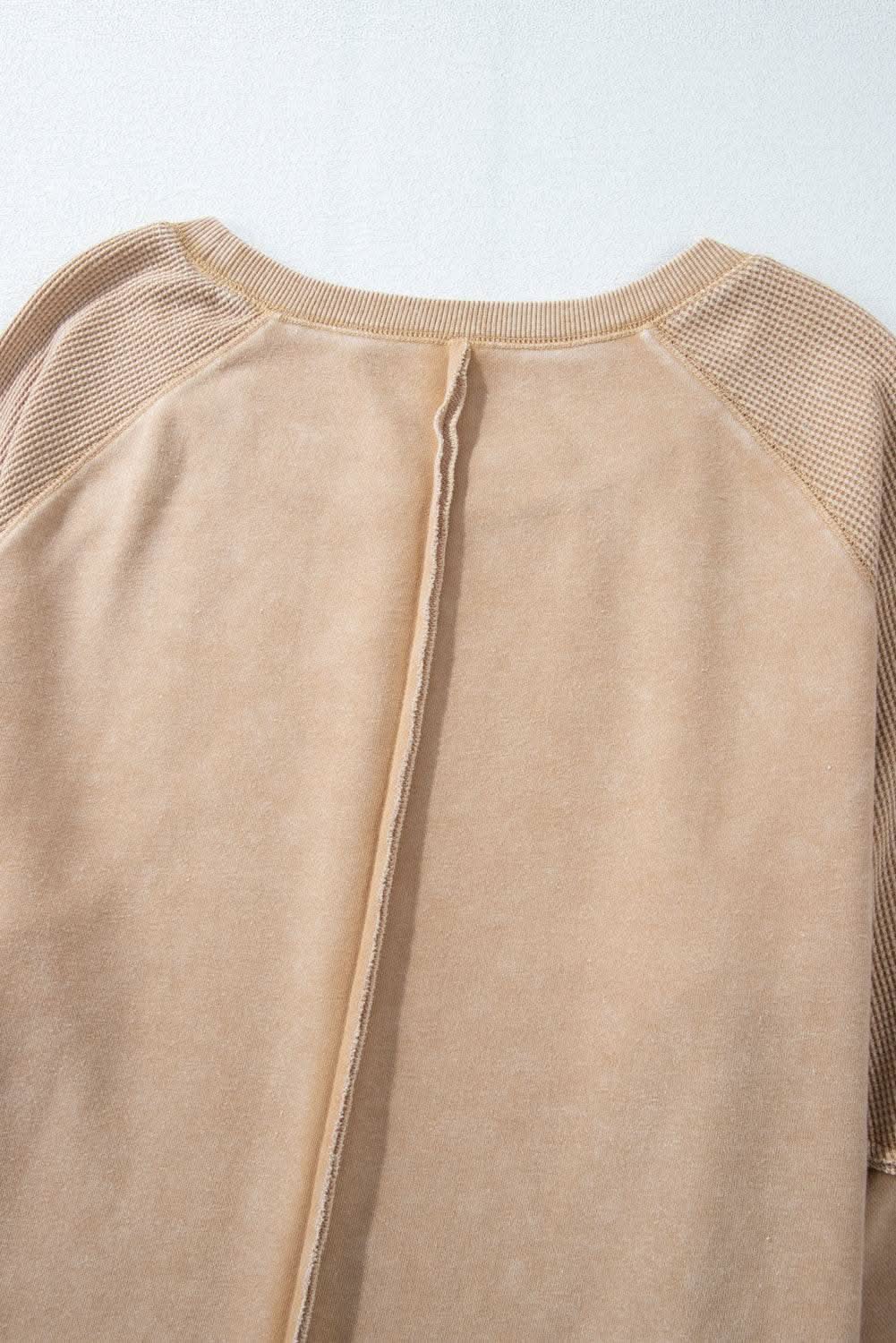 Pants Love Salve Chic light beige waffle knit sweatshirt