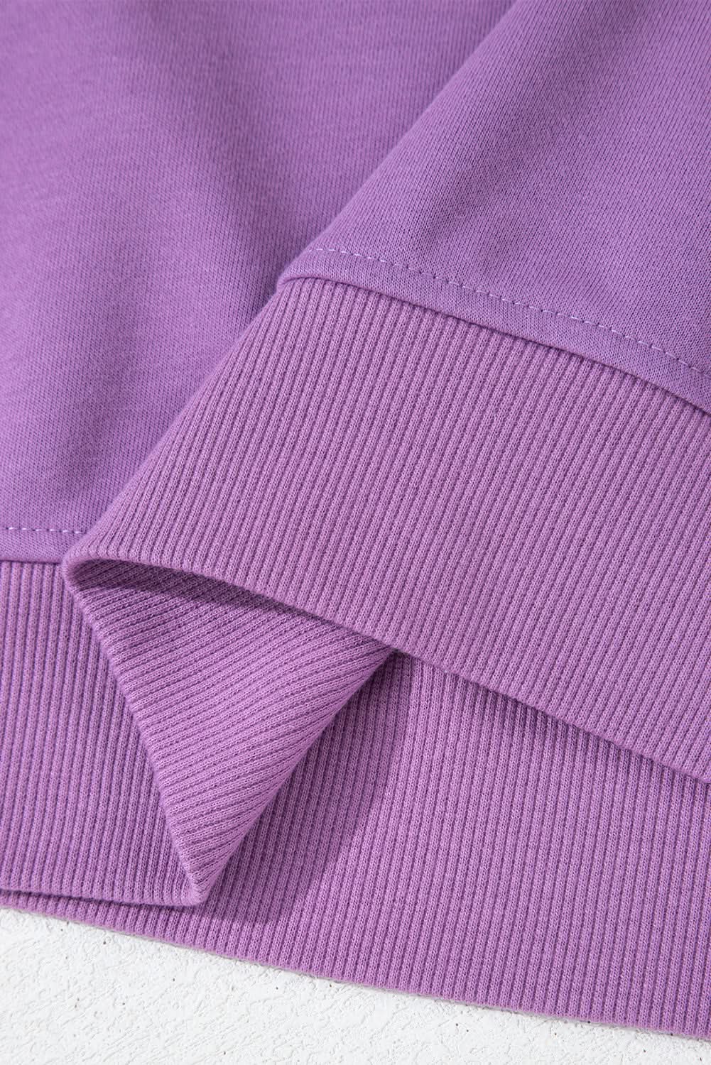 Accessories Love Salve Meadow mauve patchwork sweatshirt