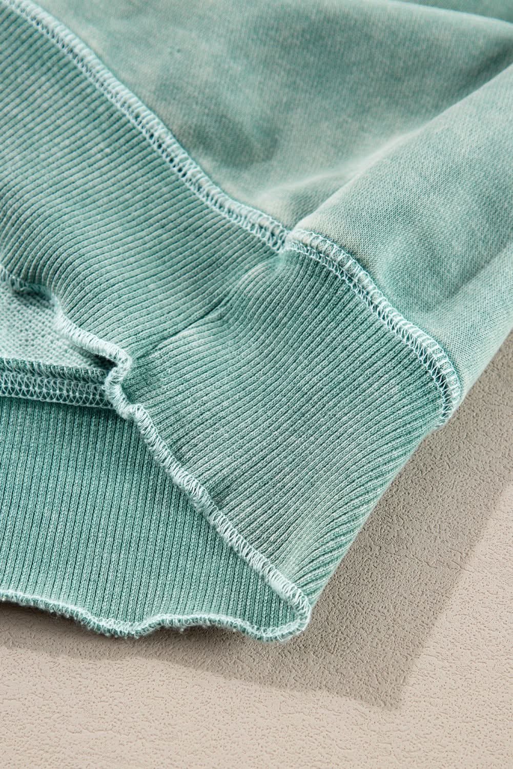 Pants Love Salve Mineral blue waffle knit sweatshirt